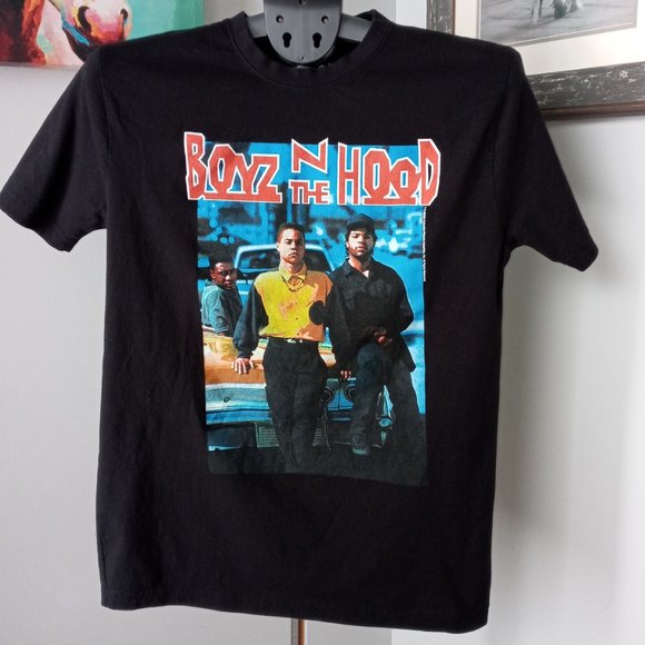 Boyz N The Hood Retro  black  Tee - Picture 1 of 6